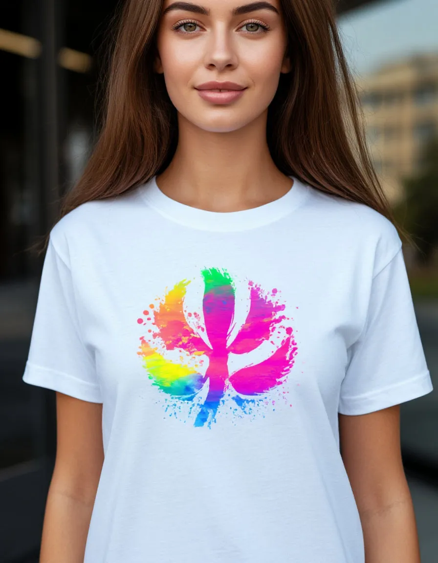 Футболка с глянцевым логотипом Футболка с глянцевым логотипом